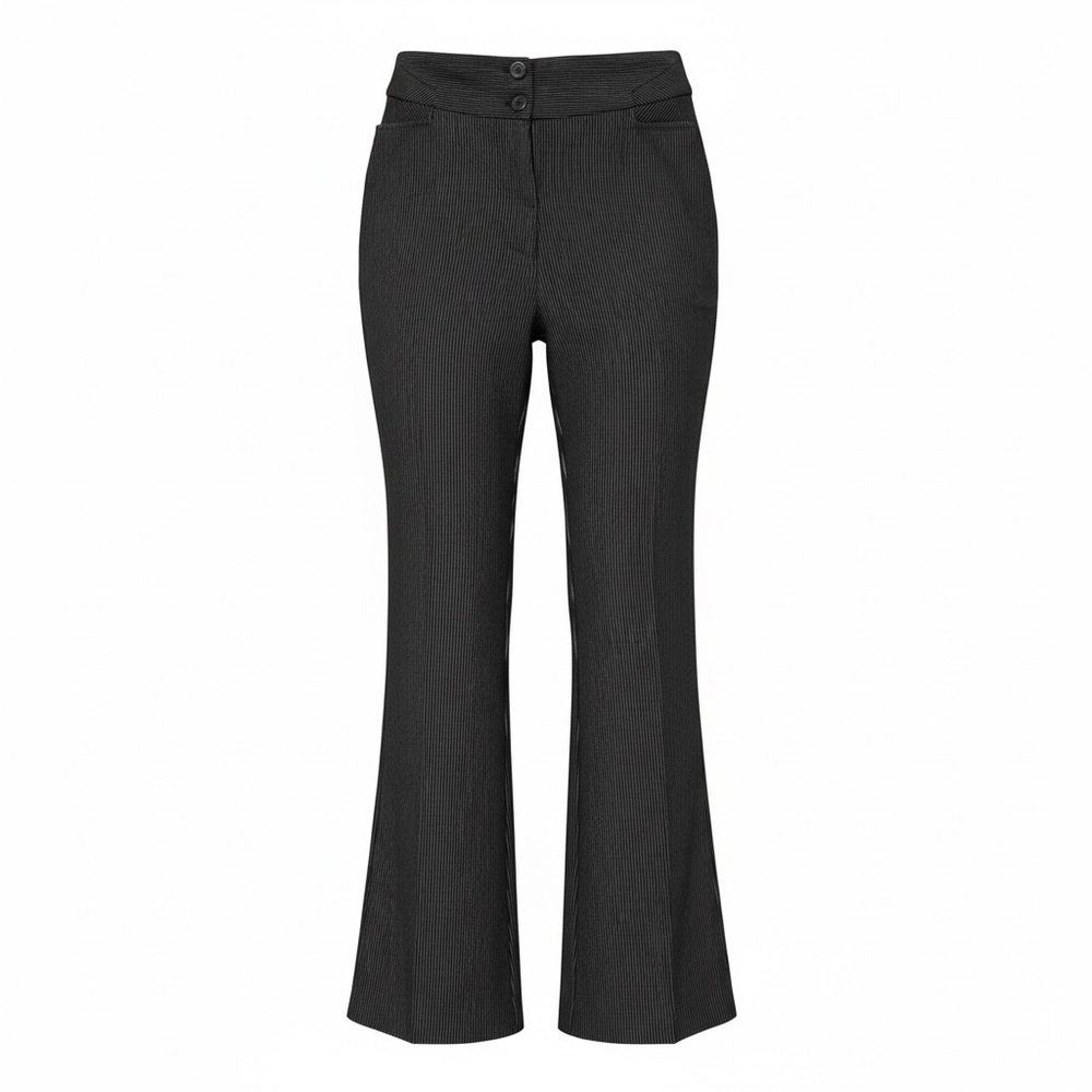 Petite Plus Size 14P Black White Pinstripe Trousers | Fashion Bug Wide Leg Pants